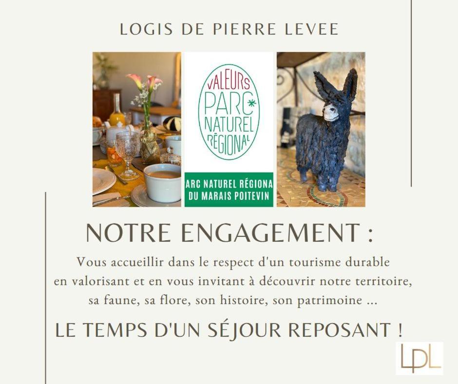 Bed and Breakfast Logis De Pierre Levee Bessines Exterior foto